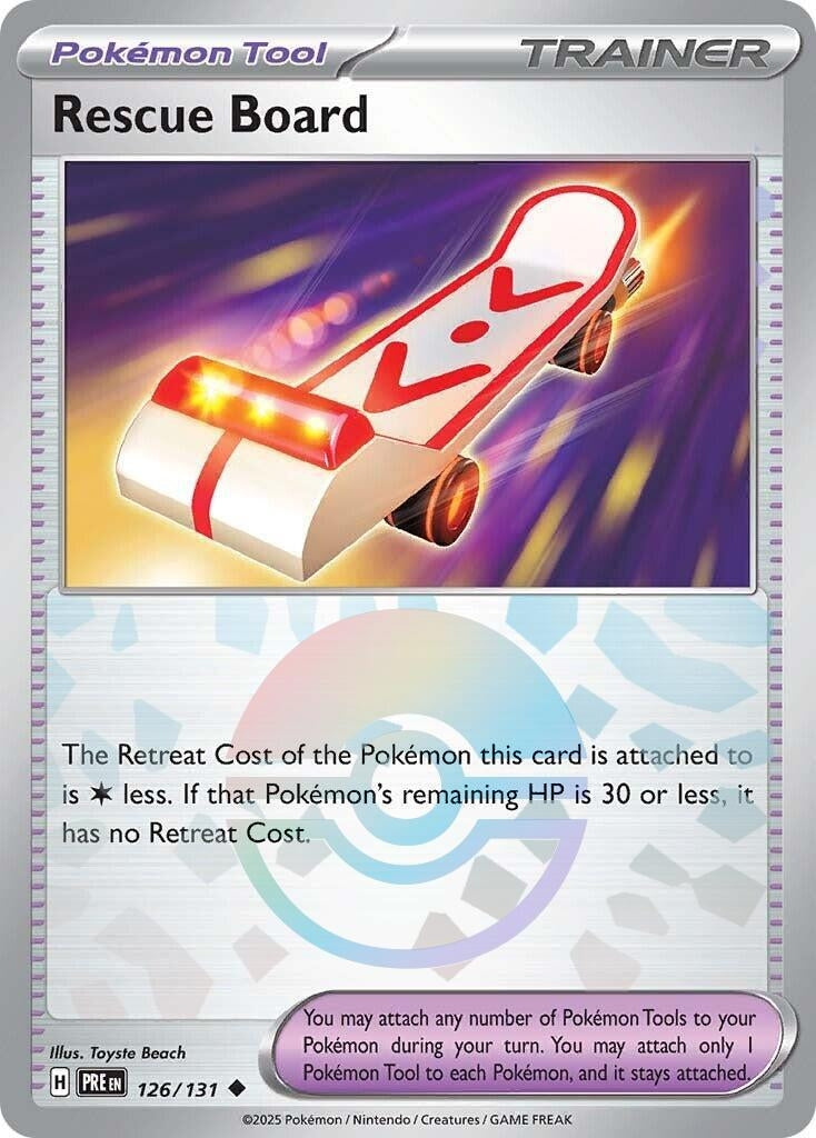 Image for Rescue Board (Poke Ball Pattern) (126/131) (SV: Prismatic Evolutions) - Pokemon