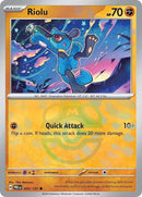 Image for Riolu (Master Ball Pattern) (050/131) (SV: Prismatic Evolutions) - Pokemon