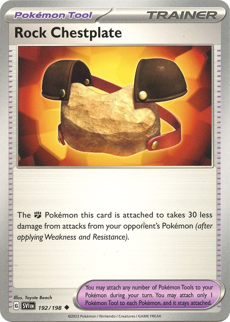 Rock Chestplate (192/198) (SV01: Scarlet & Violet Base Set)