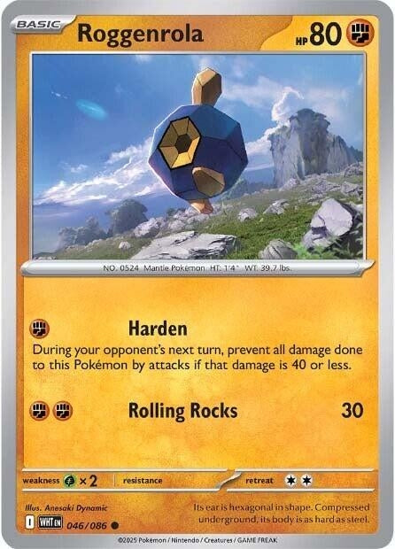 Image for Roggenrola (046/086) (SV: White Flare) - Pokemon