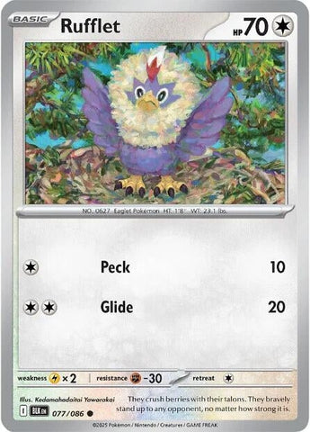 Image for Rufflet (077/086) (SV: Black Bolt) - Pokemon