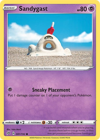 Image for Sandygast (081/192) (SWSH02: Rebel Clash) - Pokemon