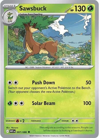 Image for Sawsbuck (007/086) (SV: White Flare) - Pokemon