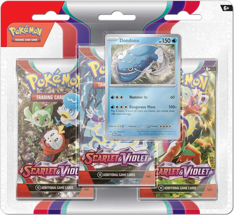 Image for Scarlet & Violet 3 Pack Blister [Dondozo] - Pokemon