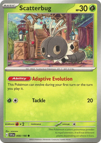 Image for Scatterbug (008/198) (SV01: Scarlet & Violet Base Set) - Pokemon