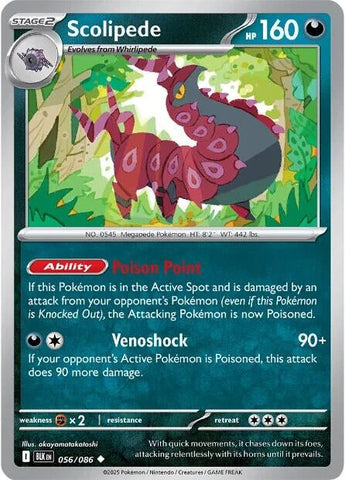 Image for Scolipede (056/086) (SV: Black Bolt) - Pokemon