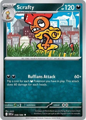 Image for Scrafty (058/086) (SV: White Flare) - Pokemon