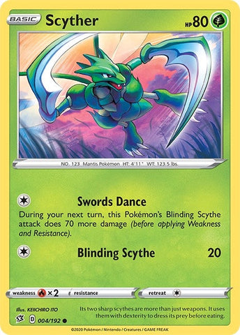 Image for Scyther (004/192) (SWSH02: Rebel Clash) - Pokemon