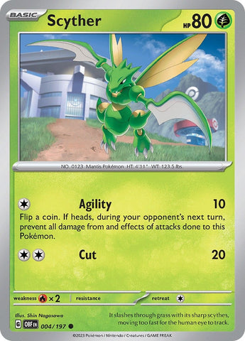 Image for Scyther (004/197) (SV03: Obsidian Flames) - Pokemon