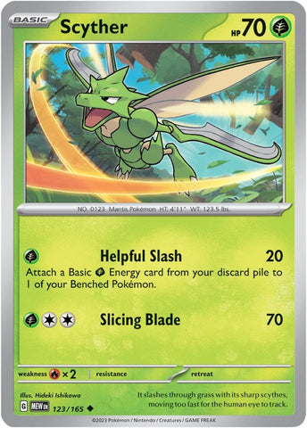 Image for Scyther (123/165) (SV: Scarlet & Violet 151) - Pokemon