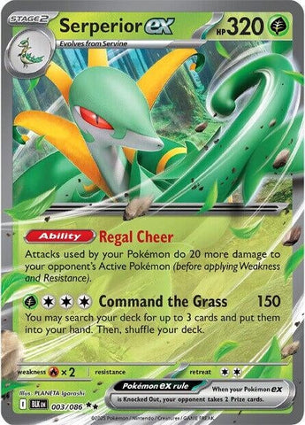 Image for Serperior ex (003/086) (SV: Black Bolt) - Pokemon