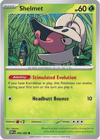 Image for Shelmet (008/086) (SV: White Flare) - Pokemon