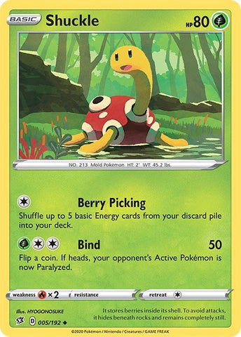 Image for Shuckle (005/192) (SWSH02: Rebel Clash) - Pokemon