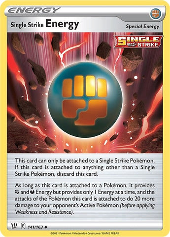 Image for Single Strike Energy (141/163) (SWSH05: Battle Styles) - Pokemon
