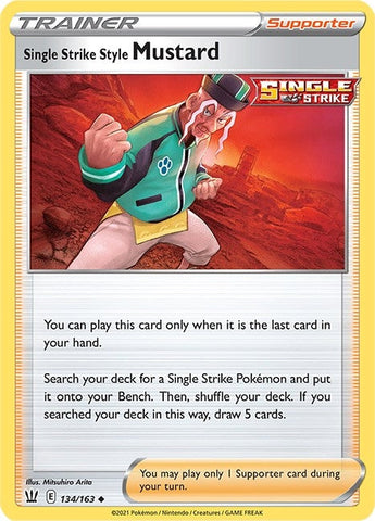 Image for Single Strike Style Mustard (134/163) (SWSH05: Battle Styles) - Pokemon