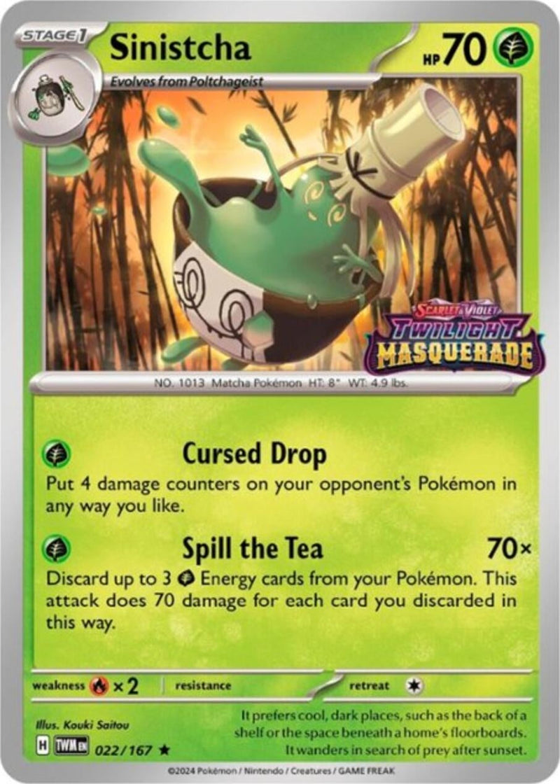 Image for Sinistcha - 022/167 (Prerelease) (022/167) (SV: Scarlet & Violet Promo Cards) - Pokemon
