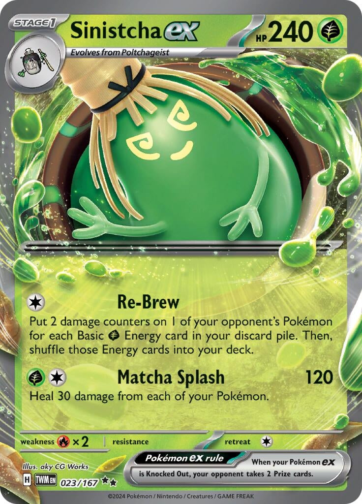 Image for Sinistcha ex (023/167) (SV06: Twilight Masquerade) - Pokemon