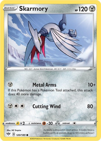 Image for Skarmory (120/189) (SWSH03: Darkness Ablaze) - Pokemon