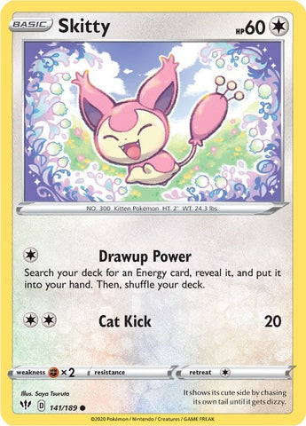 Image for Skitty (141/189) (SWSH03: Darkness Ablaze) - Pokemon