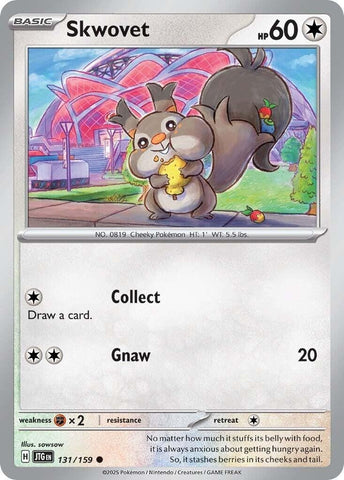 Image for Skwovet (131/159) (SV09: Journey Together) - Pokemon