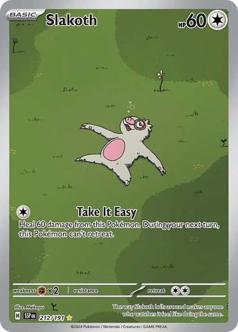 Image for Slakoth (212/191) (SV08: Surging Sparks) - Pokemon