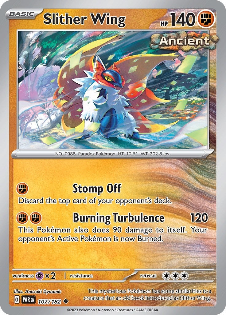 Image for Slither Wing (107/182) (SV04: Paradox Rift) - Pokemon