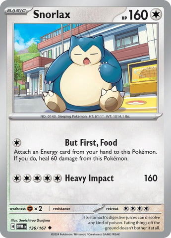 Image for Snorlax (136/167) (SV06: Twilight Masquerade) - Pokemon