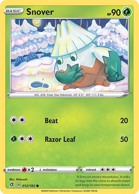 Image for Snover (012/192) (SWSH02: Rebel Clash) - Pokemon