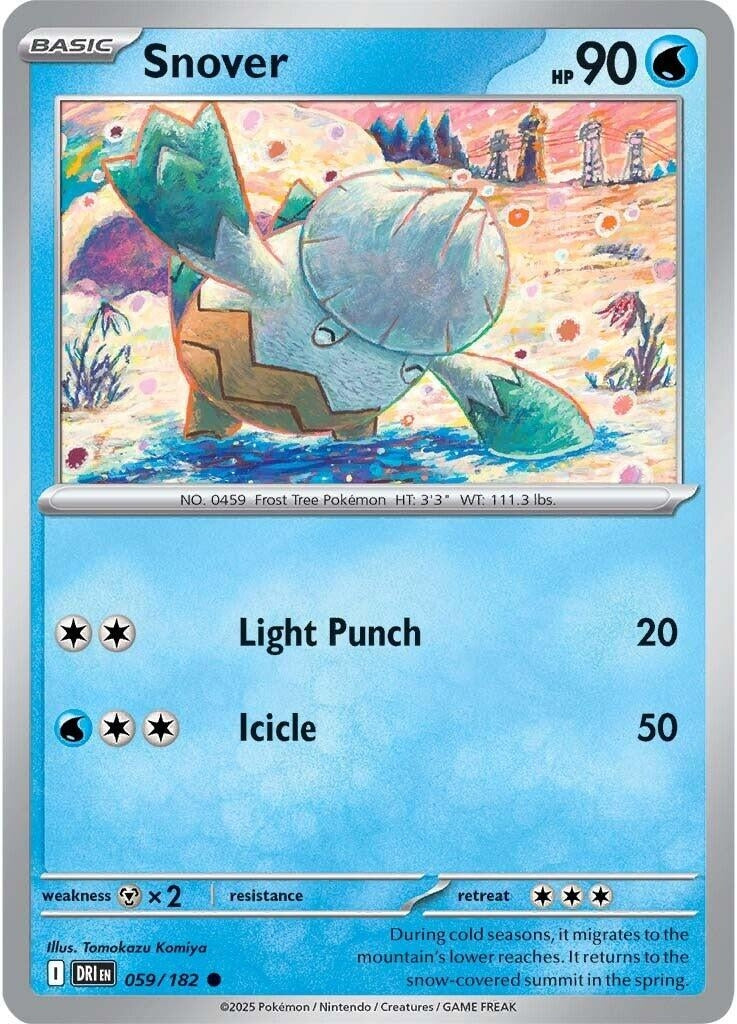 Image for Snover (059/182) (SV10: Destined Rivals) - Pokemon