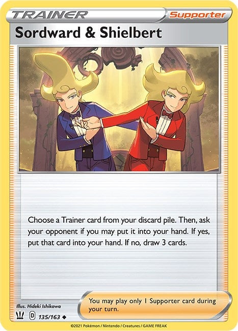 Image for Sordward & Shielbert (135/163) (SWSH05: Battle Styles) - Pokemon