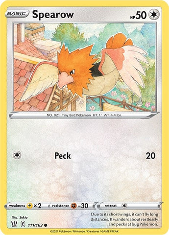 Image for Spearow (111/163) (SWSH05: Battle Styles) - Pokemon