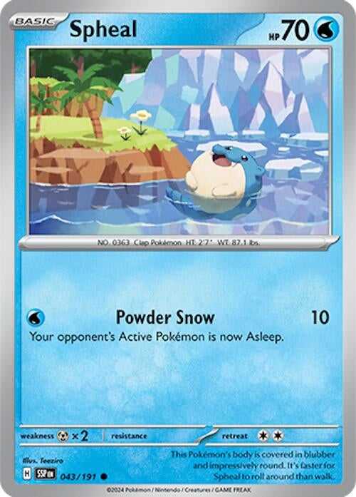 Image for Spheal (043/191) (SV08: Surging Sparks) - Pokemon