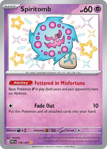 Image for Spiritomb (158/091) (SV: Paldean Fates) - Pokemon