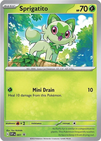 Image for Sprigatito - 001 (001) (SV: Scarlet & Violet Promo Cards) - Pokemon