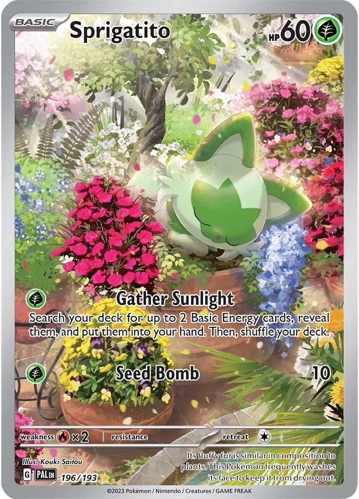 Image for Sprigatito (196/193) (SV02: Paldea Evolved) - Pokemon