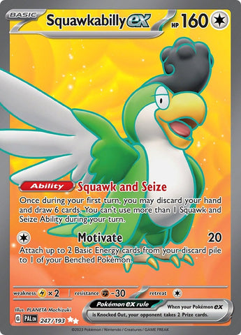 Image for Squawkabilly ex (247/193) (SV02: Paldea Evolved) - Pokemon