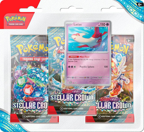 Image for Stellar Crown 3 Pack Blisters [Latias] - Pokemon
