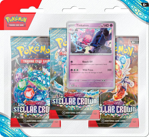 Image for Stellar Crown 3 Pack Blisters [Tinkaton] - Pokemon
