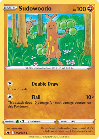 Image for Sudowoodo (100/202) (SWSH01: Sword & Shield Base Set) - Pokemon