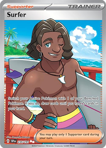 Image for Surfer (235/191) (SV08: Surging Sparks) - Pokemon