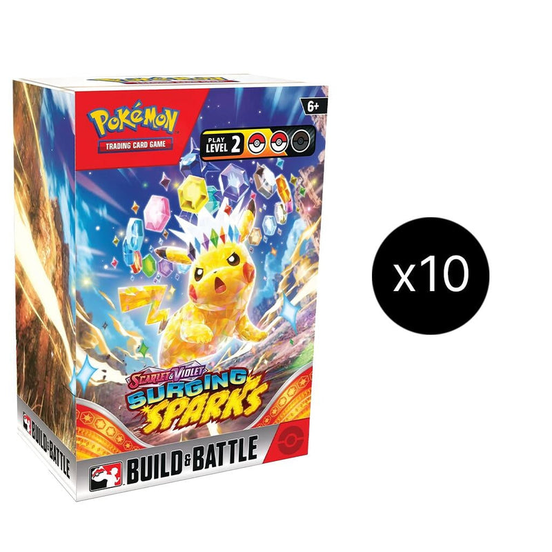 Image for Surging Sparks Build & Battle Box Display - Pokemon