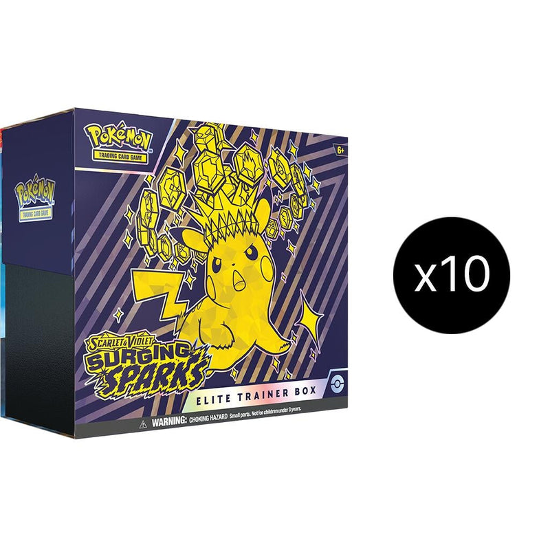 Image for Surging Sparks Elite Trainer Box Case - Pokemon