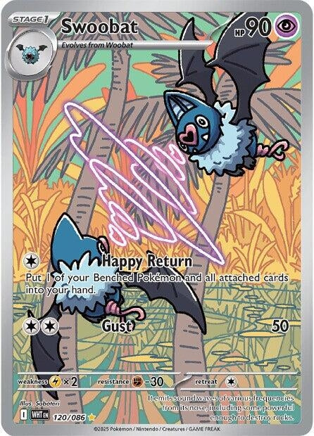 Image for Swoobat (120/086) (SV: White Flare) - Pokemon