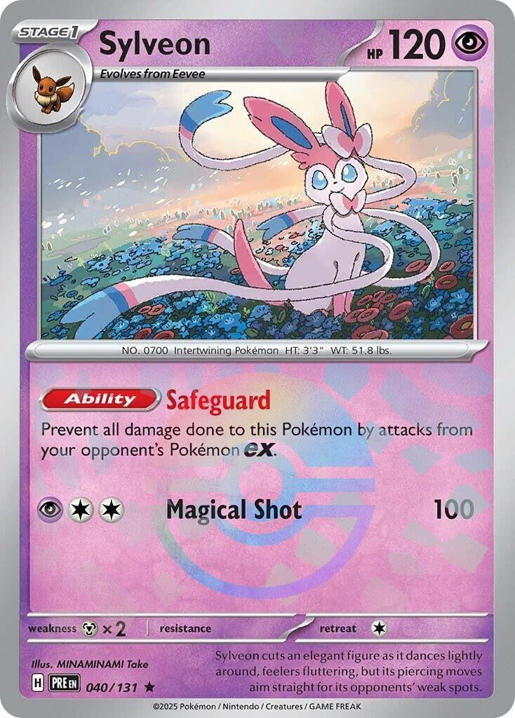 Image for Sylveon (Poke Ball Pattern) (040/131) (SV: Prismatic Evolutions) - Pokemon