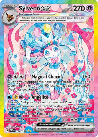 Image for Sylveon ex (156/131) (SV: Prismatic Evolutions) - Pokemon