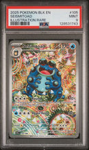 SEISMITOAD - ILLUSTRATION RARE - BLK EN-BLACK BOLT - PSA 9 POKEMON Single