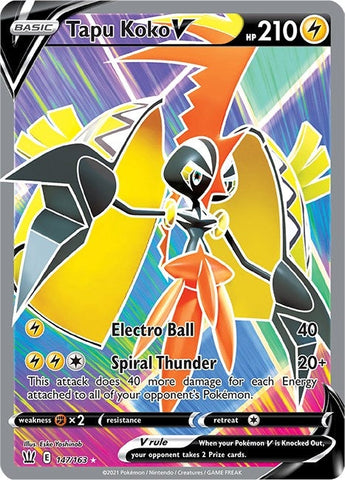 Image for Tapu Koko V (Full Art) (147/163) (SWSH05: Battle Styles) - Pokemon