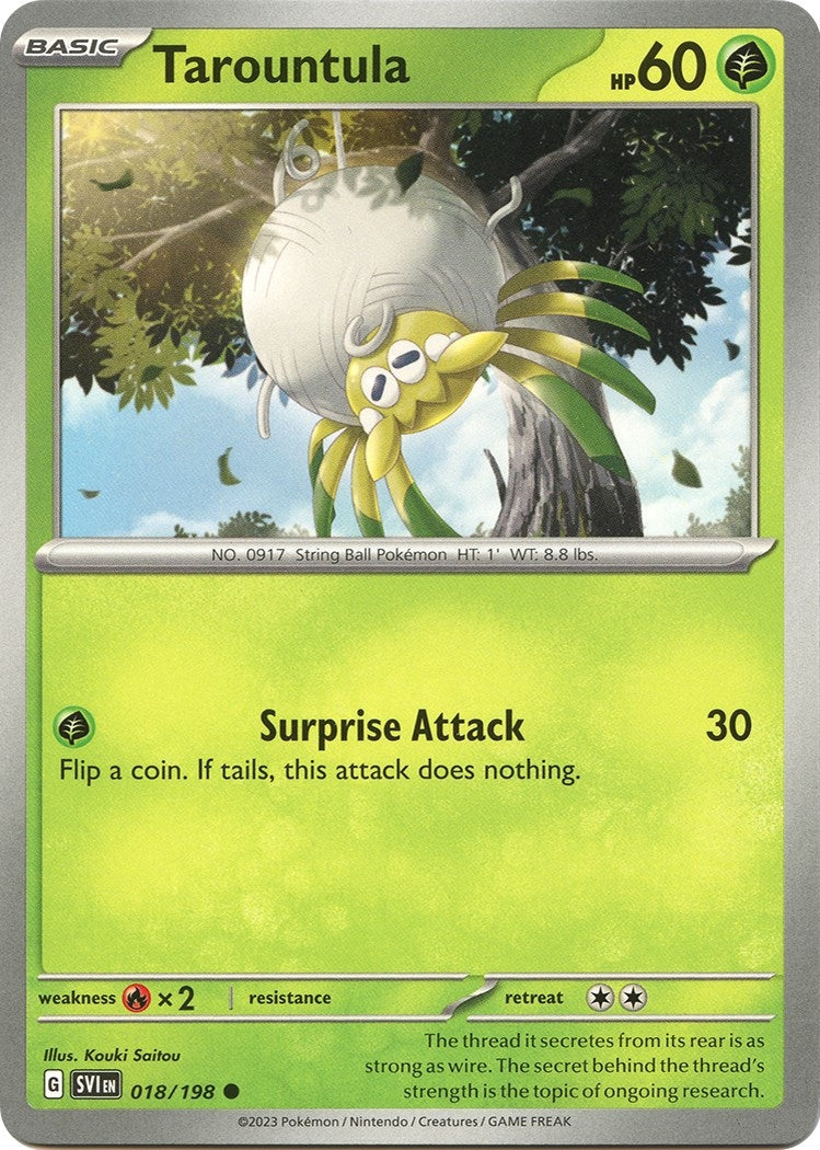 Image for Tarountula (018/198) (SV01: Scarlet & Violet Base Set) - Pokemon