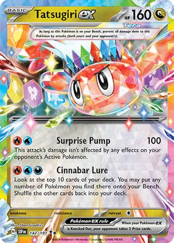 Image for Tatsugiri ex (142/191) (SV08: Surging Sparks) - Pokemon