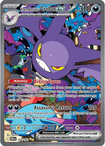 Image for Team Rocket's Crobat ex (234/182) (SV10: Destined Rivals) - Pokemon